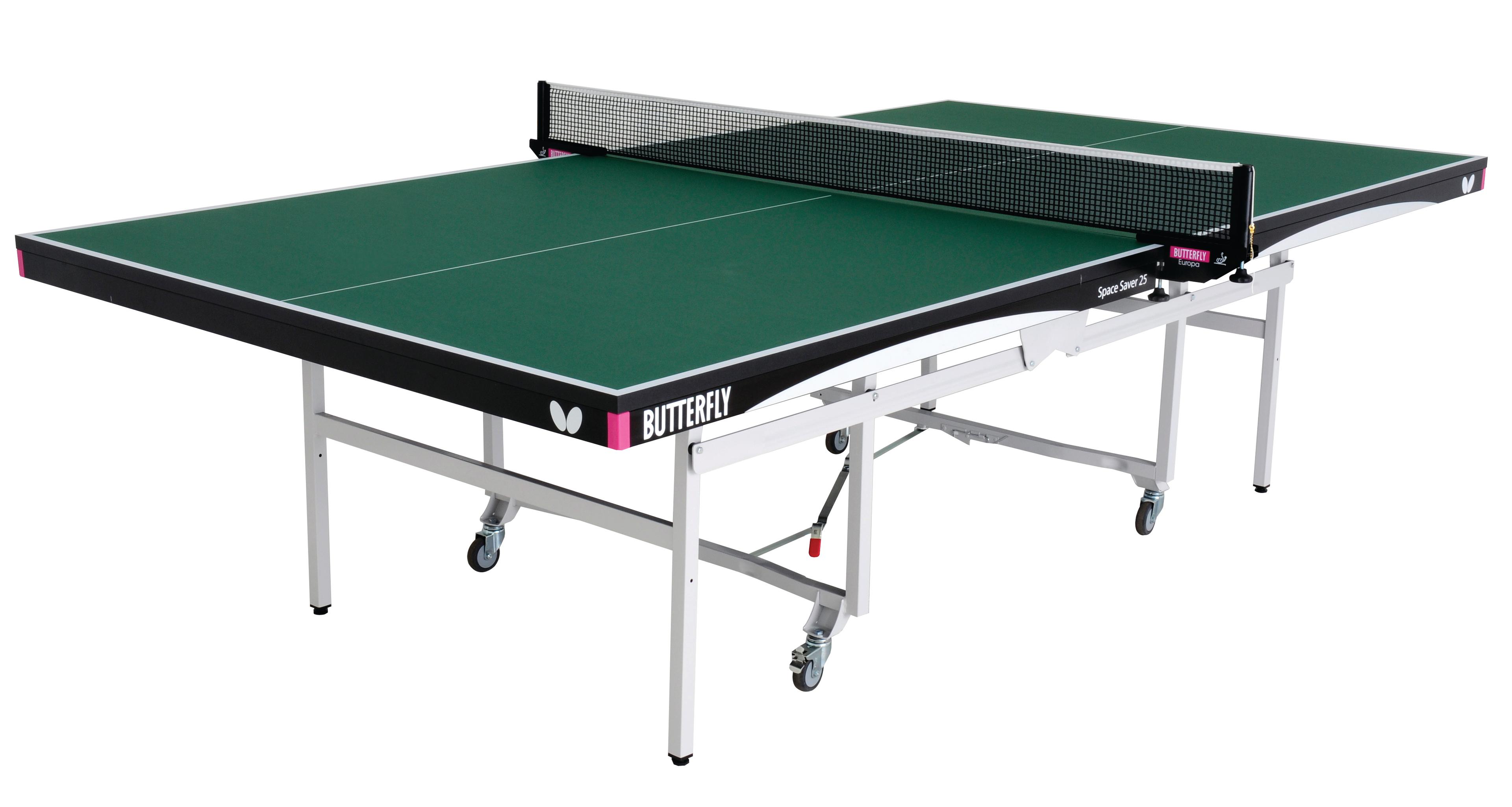 Butterfly SpaceSaver Rollaway Table Tennis Table - Green - 25mm