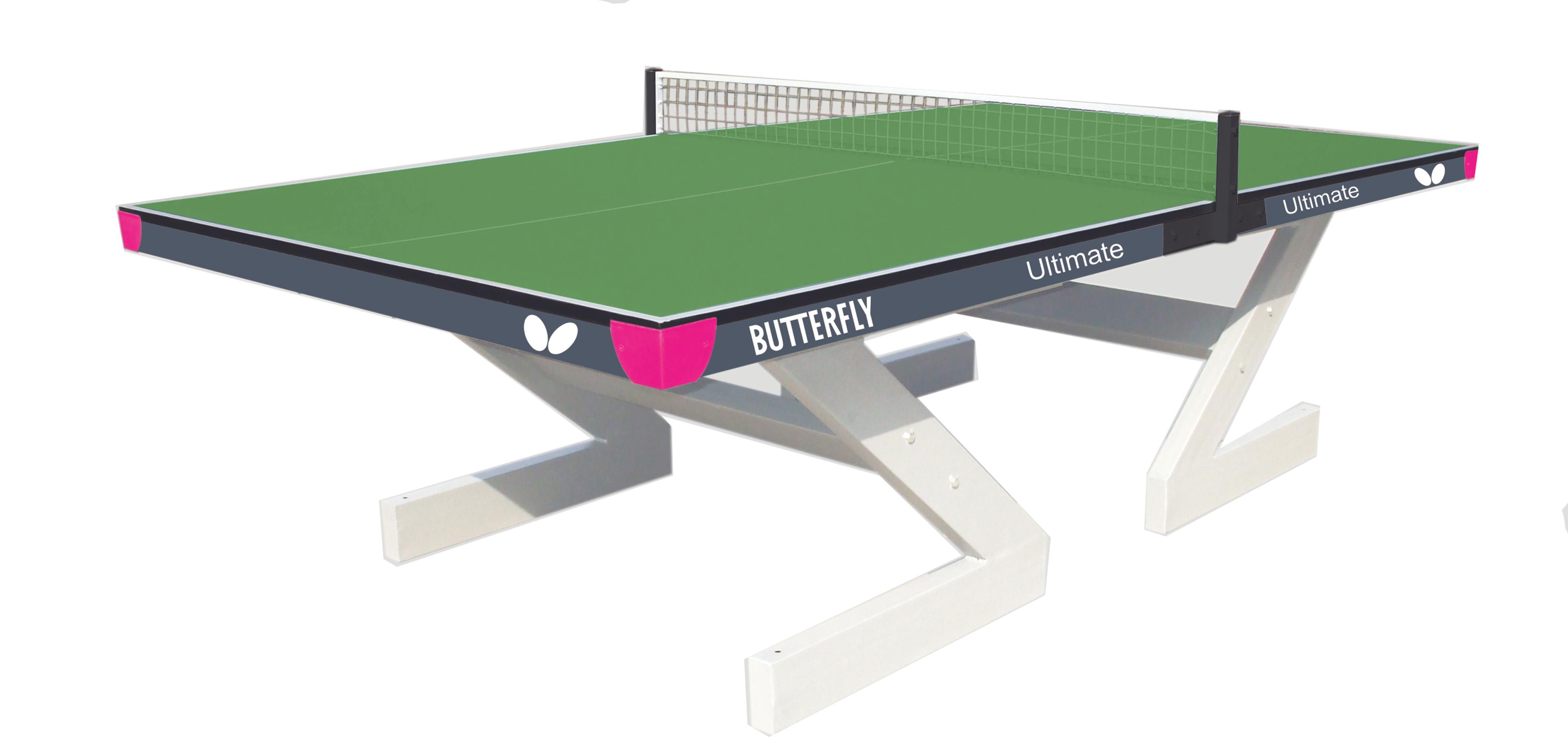 Butterfly Ultimate Outdoor Table Tennis Table - Green - 18mm