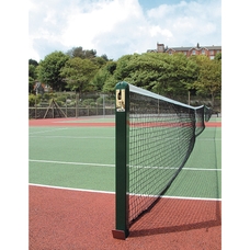 Harrod Sport Hard/Grass Tennis Court Post - Square - Green - Pair