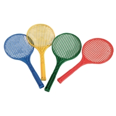 Short Tennis Plastic Racket - Assorted - 20in - Pack of 4