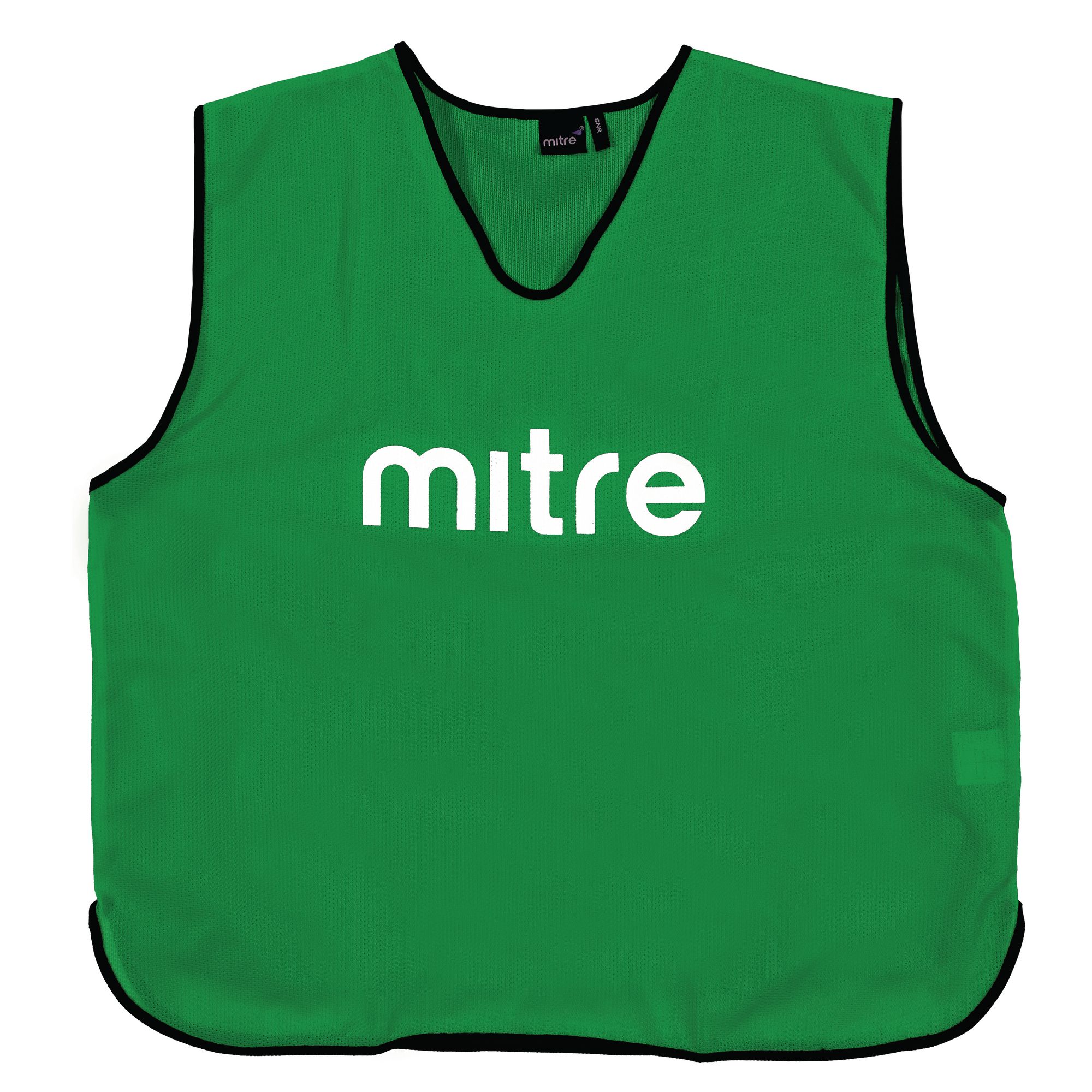 Mitre Training Bib Large Green/Black