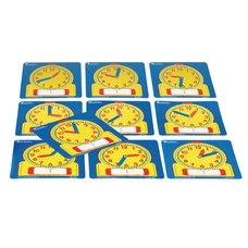 Learning Resources Write-On/Wipe-Off Clocks - Pack of 10