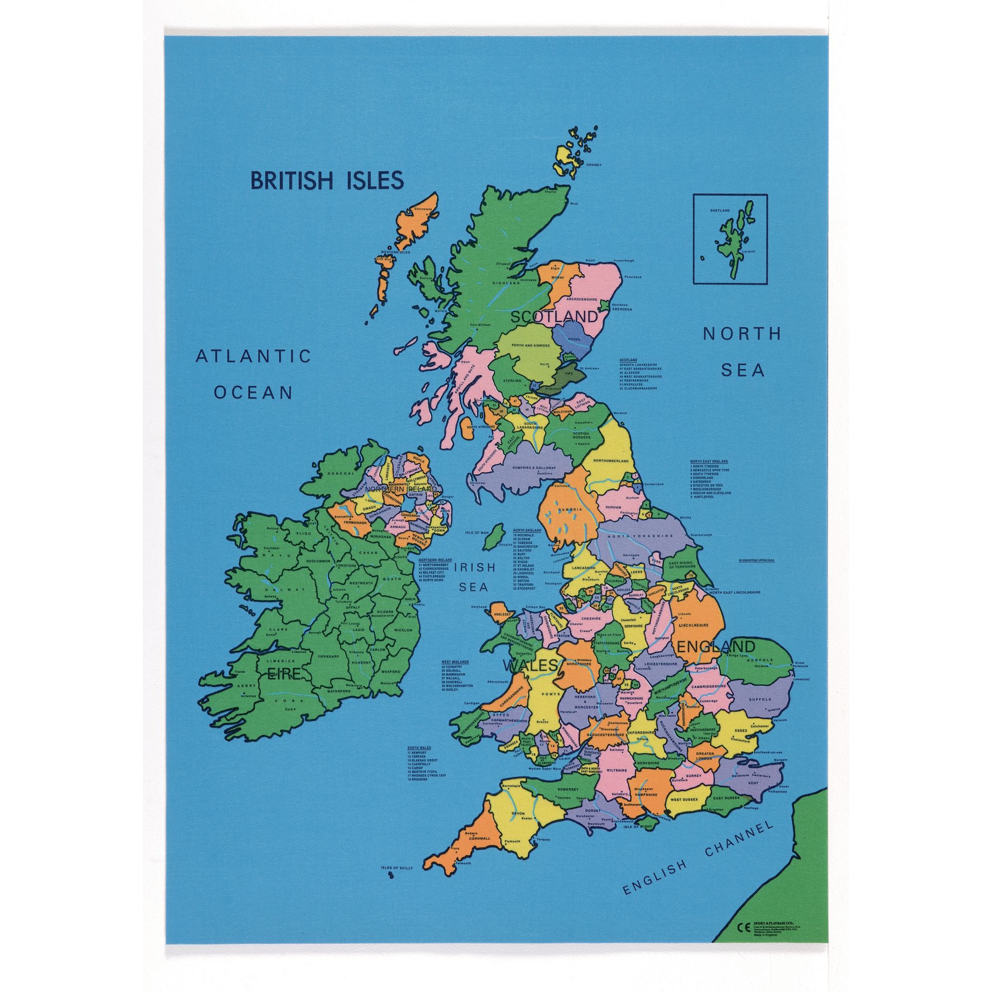 HC1003456 British Isles Map Mat Findel International