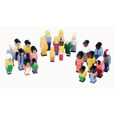 Sri Toys Wooden Families of the World Play Set