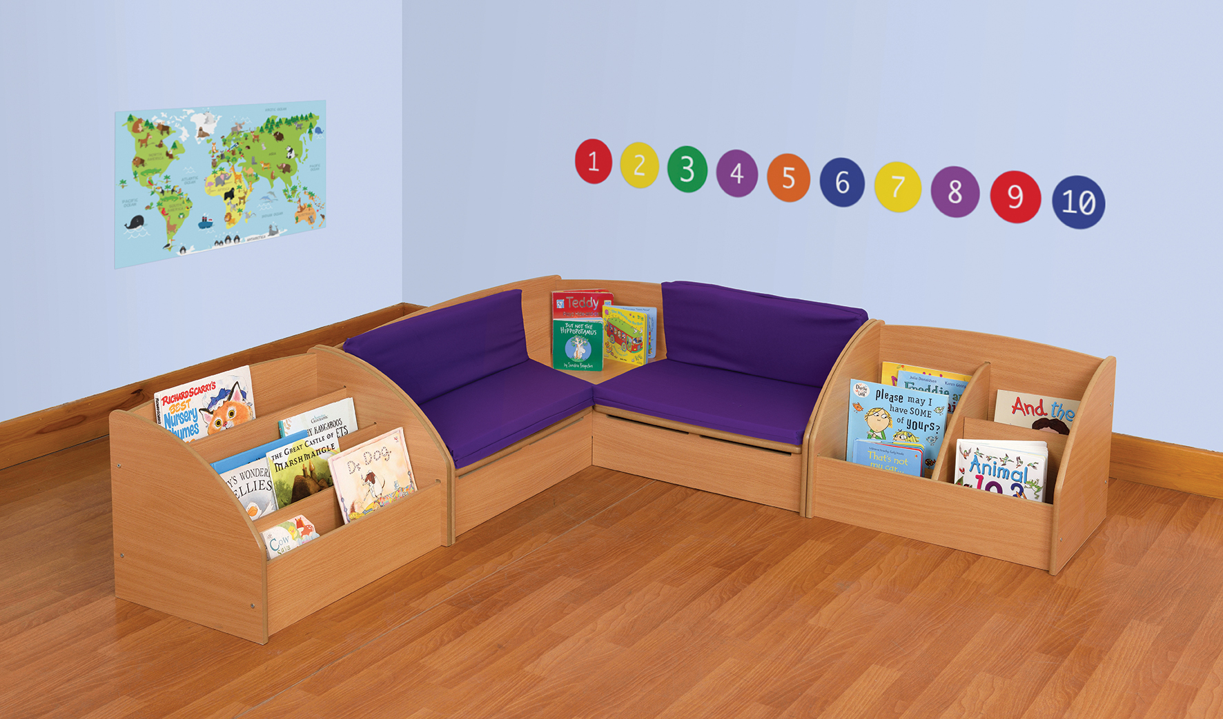 Infant Reading Corner with Cushions