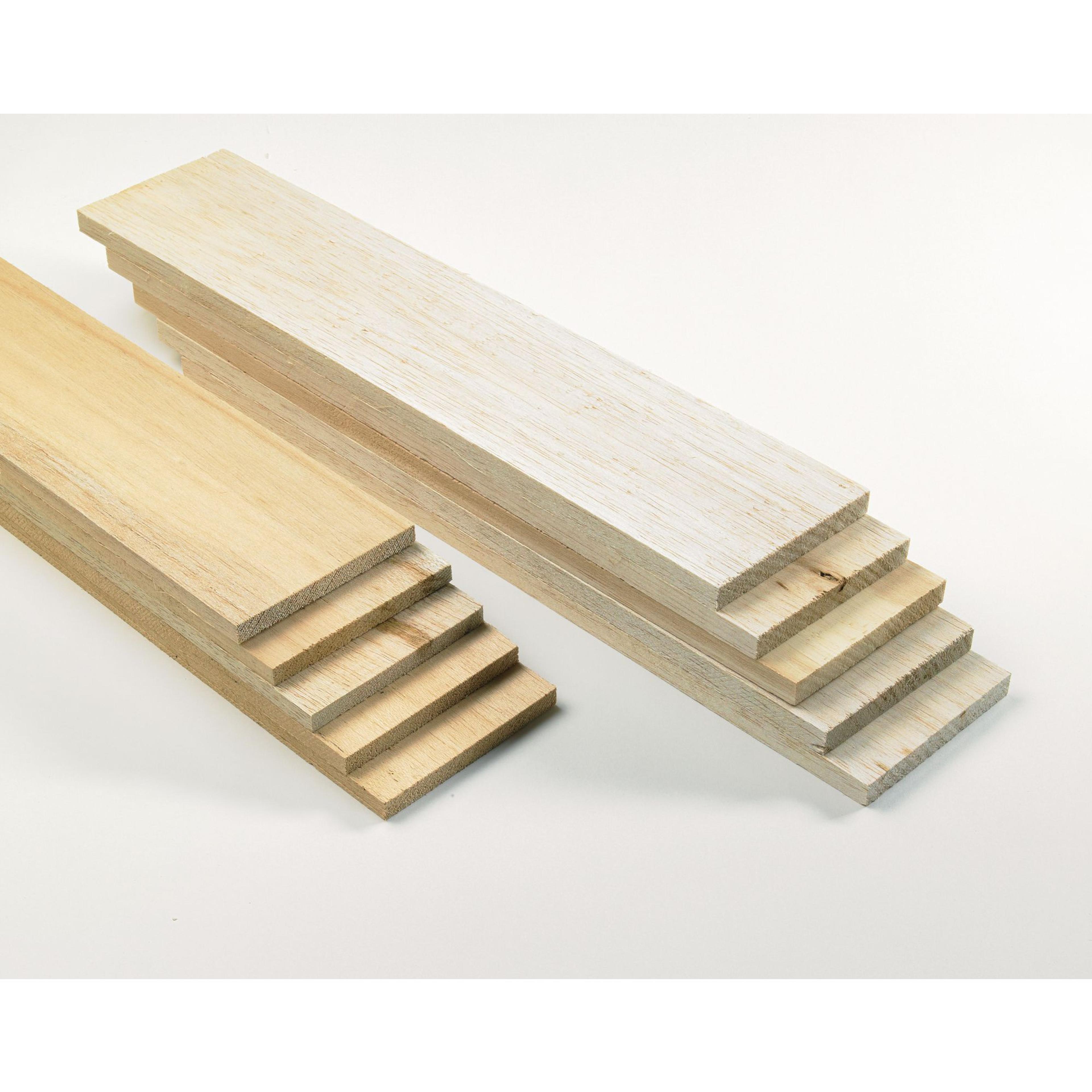 Pack of Thick Sheets of Balsa - 100mm
