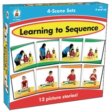 educational advantage Learning To Sequence 4 Scene Sets - Pack of 48