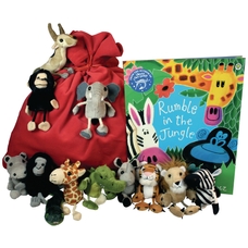Rumble In The Jungle Puppet and Book Set