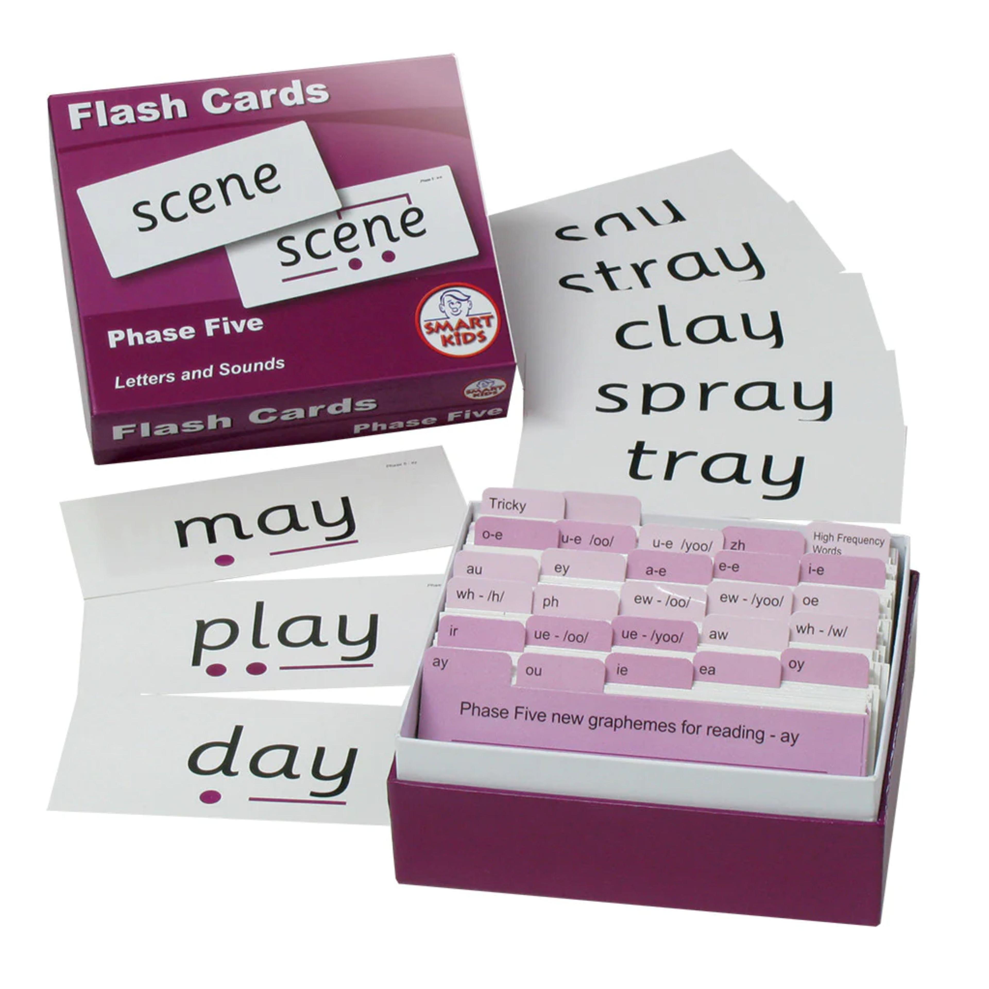 SMART KIDS Flash Cards - Phase 5 -Pack of 250