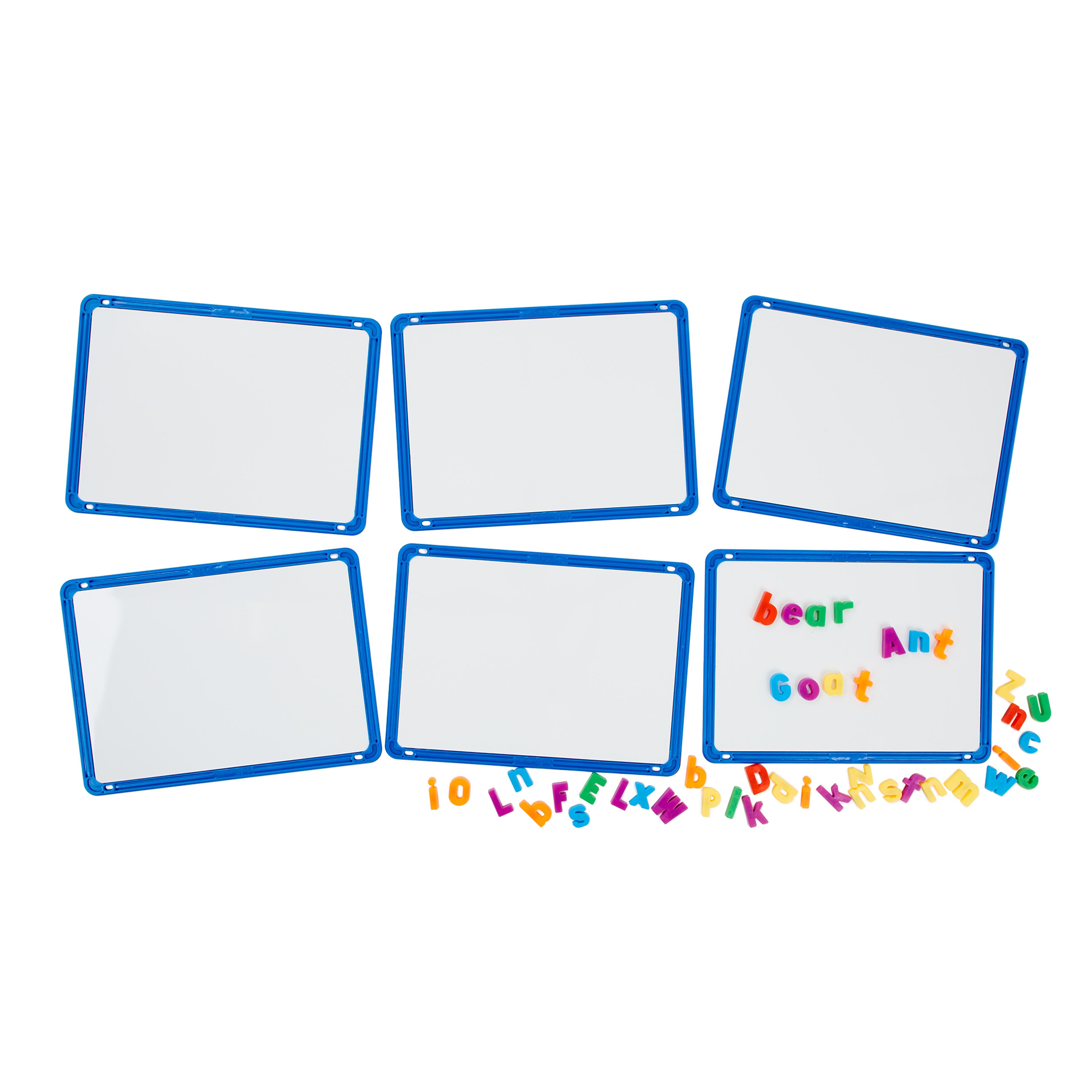 Framed Magnetic Dry-Wipe Board - Pack of 6
