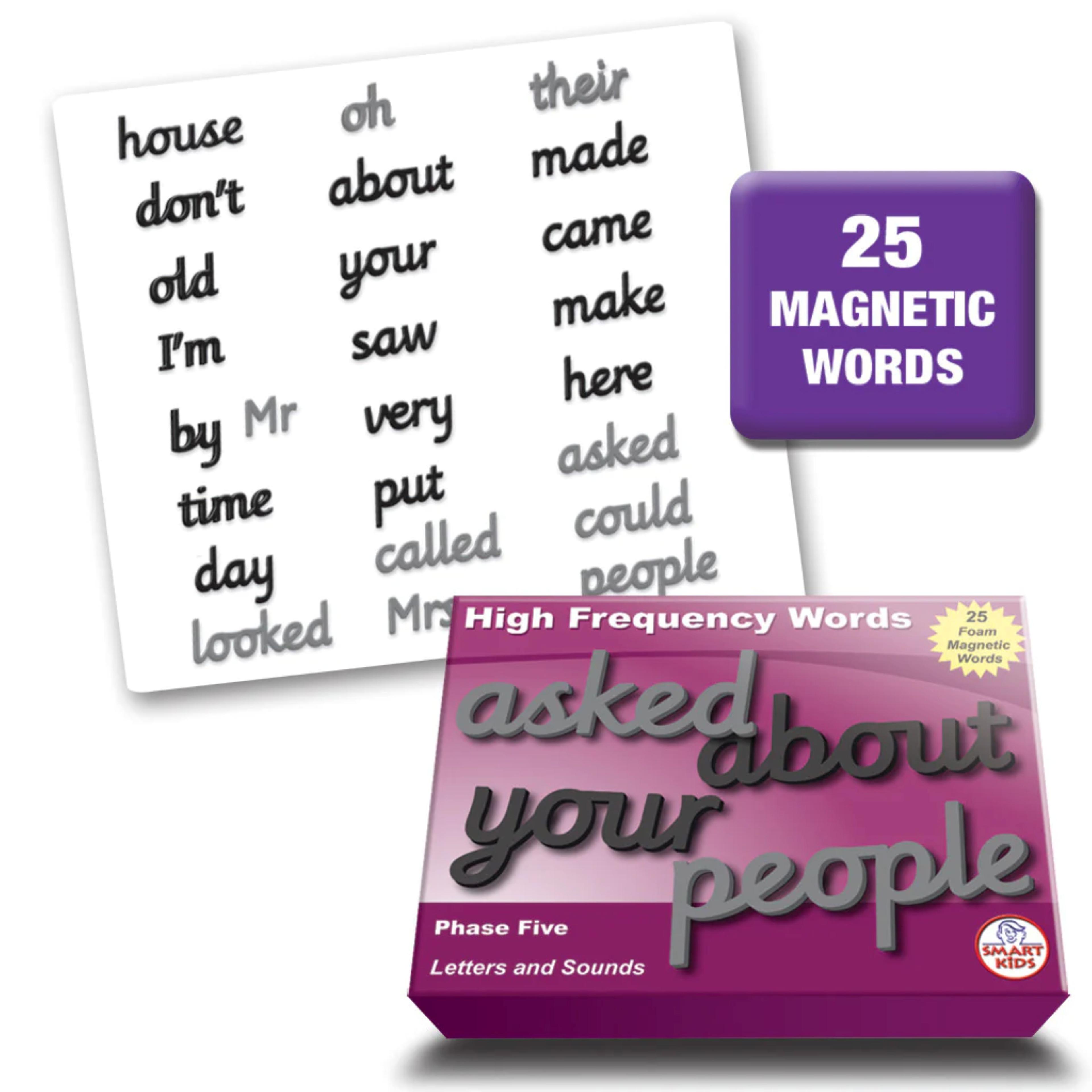 SMART KIDS Magnetic Foam High Frequency and Tricky Words - Phase 5