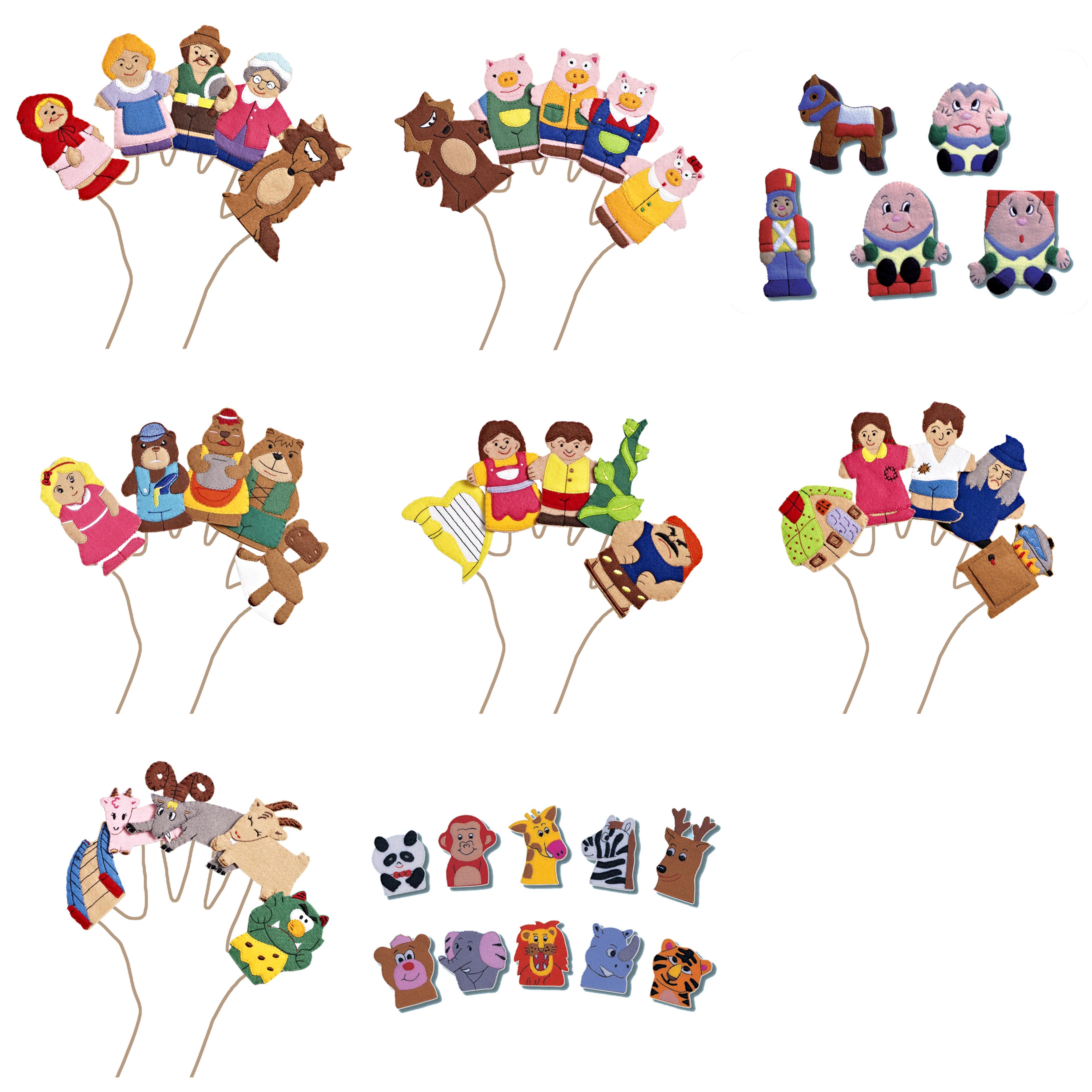 Storytime Traditional Tale Finger Puppet Set