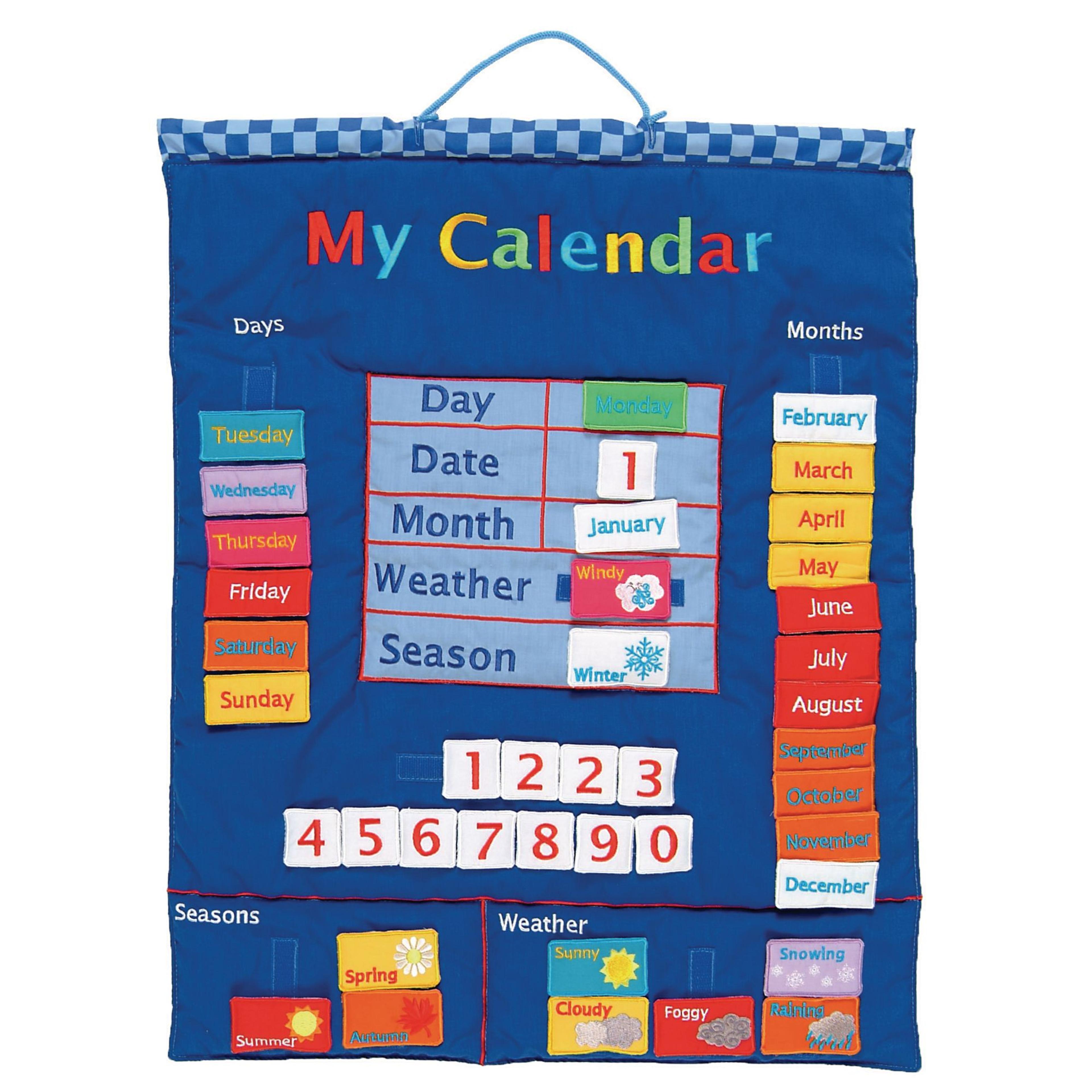 Fiesta Crafts My Calendar Fabric Wall Hanging