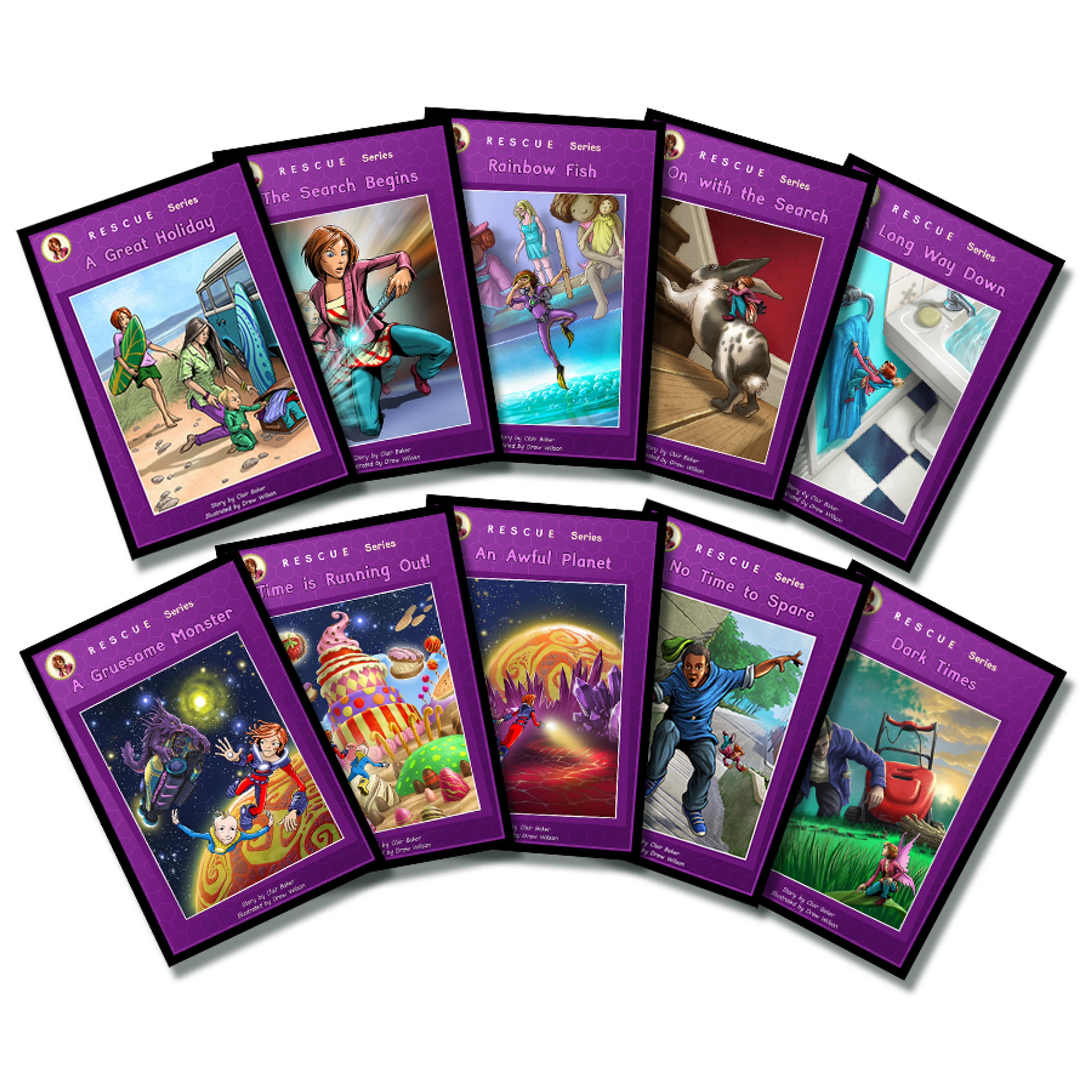 Rescue Series Catch-up Reading Books - Set 1- Pack of 10