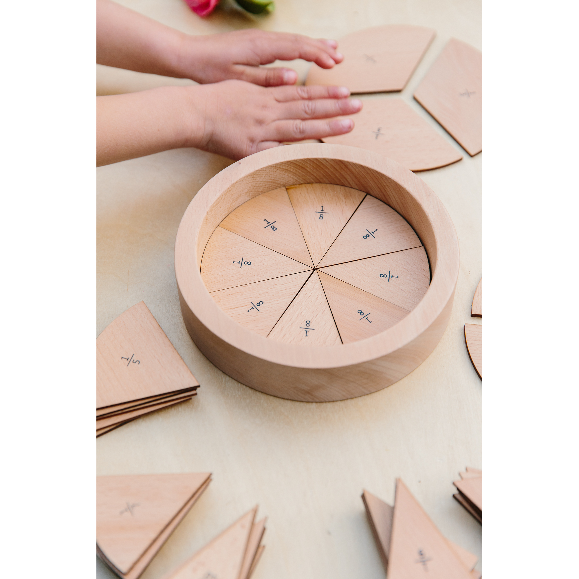 Wooden Learning Fractions