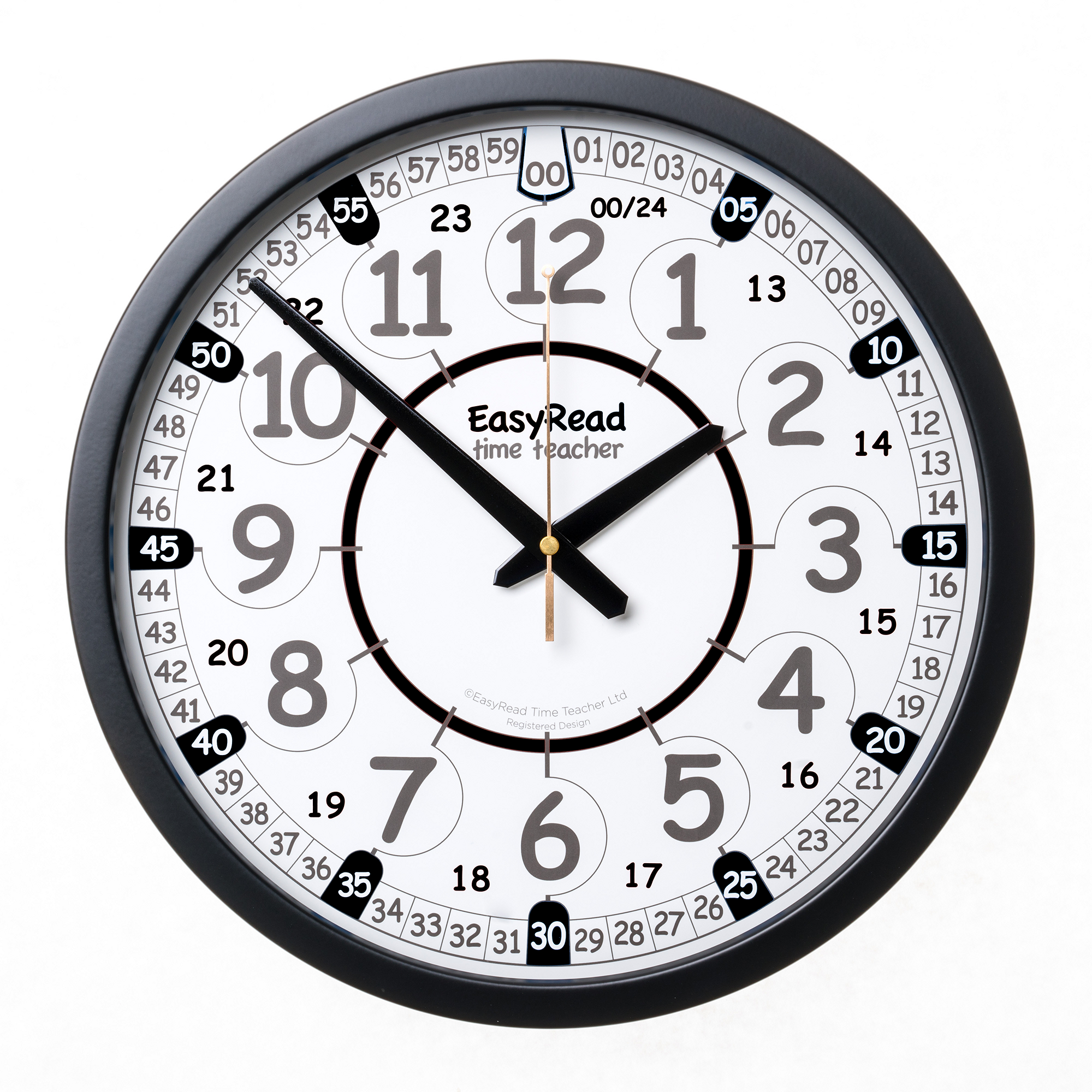 12-24 Hour Easyread Playground Clock