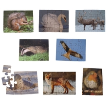 Just Jigsaws British Wildlife Jigsaws - Pack of 8