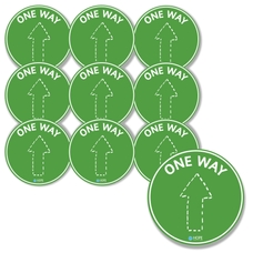 One Way Floor Stickers from Hope Education - - pack of 10