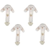 Bigjigs Toys Dreamy Dog Rattle - pack of 4
