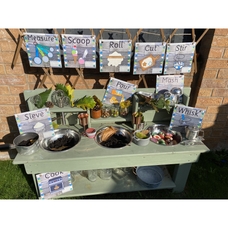 Outdoor Mud Kitchen Action Signs from Hope Education 