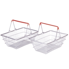 TIDLO Metal Shopping Basket - Pack of 2