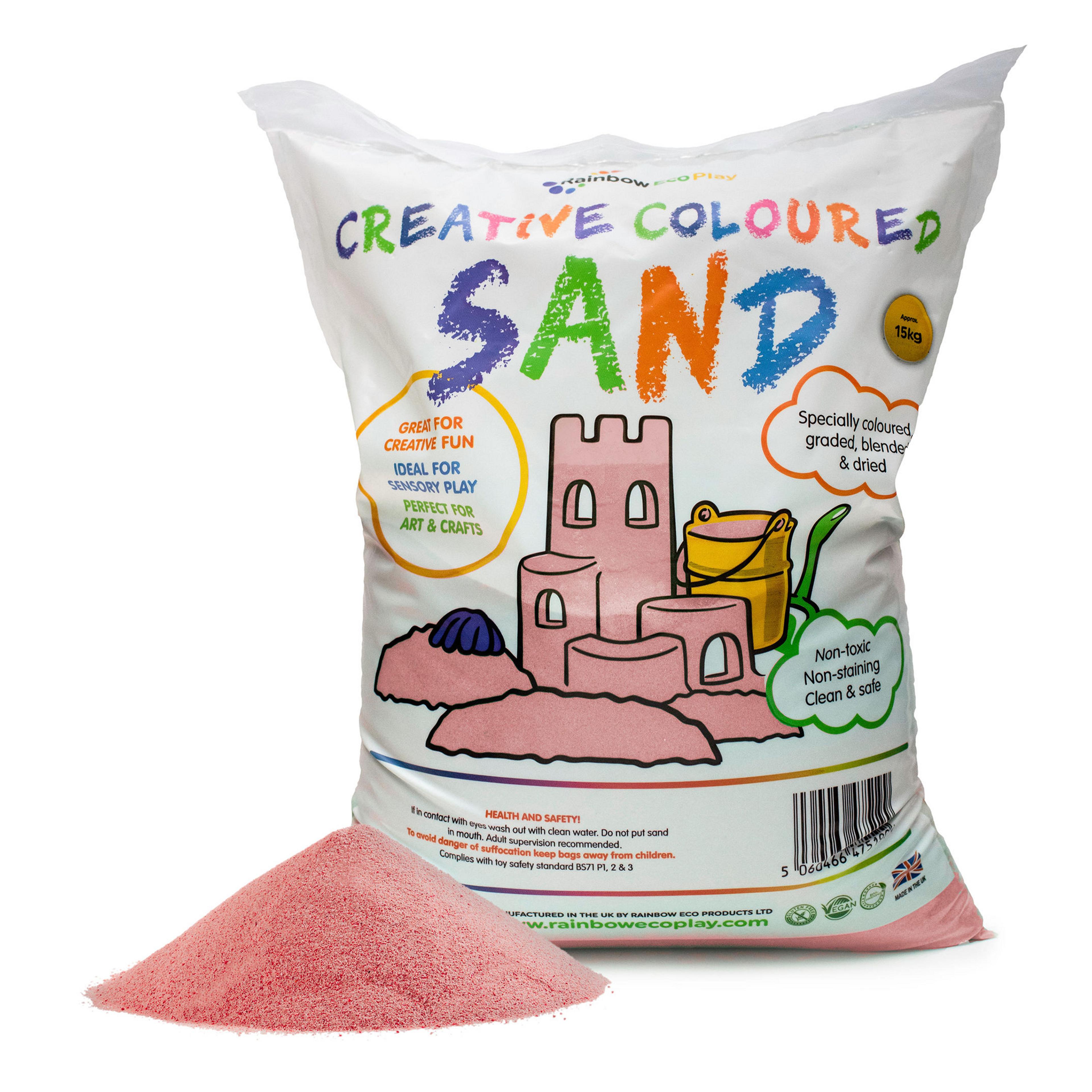 Coloured Sand - Pink 15kg Bag