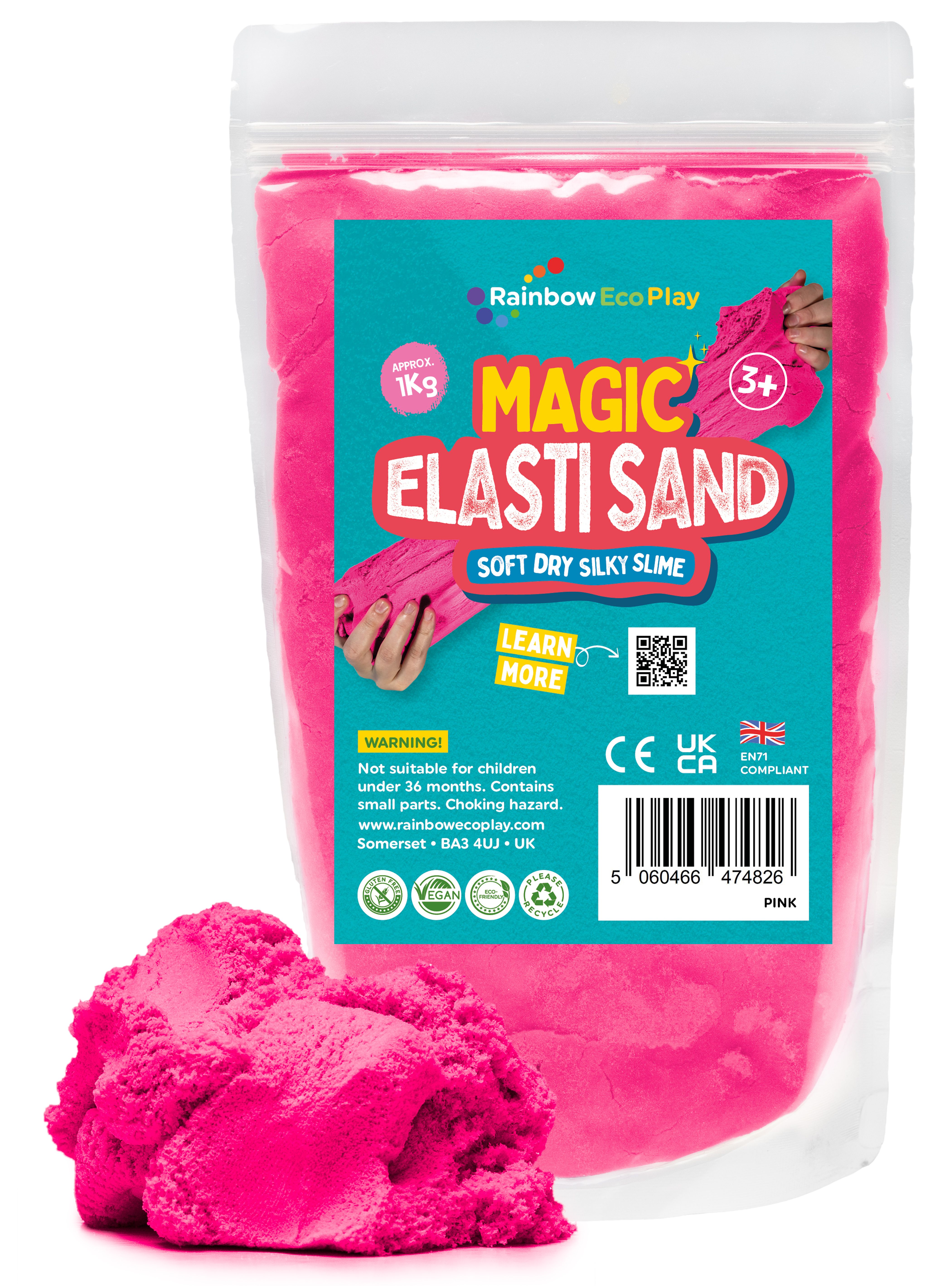 Slinky Sand (pink) - 1kg Bag