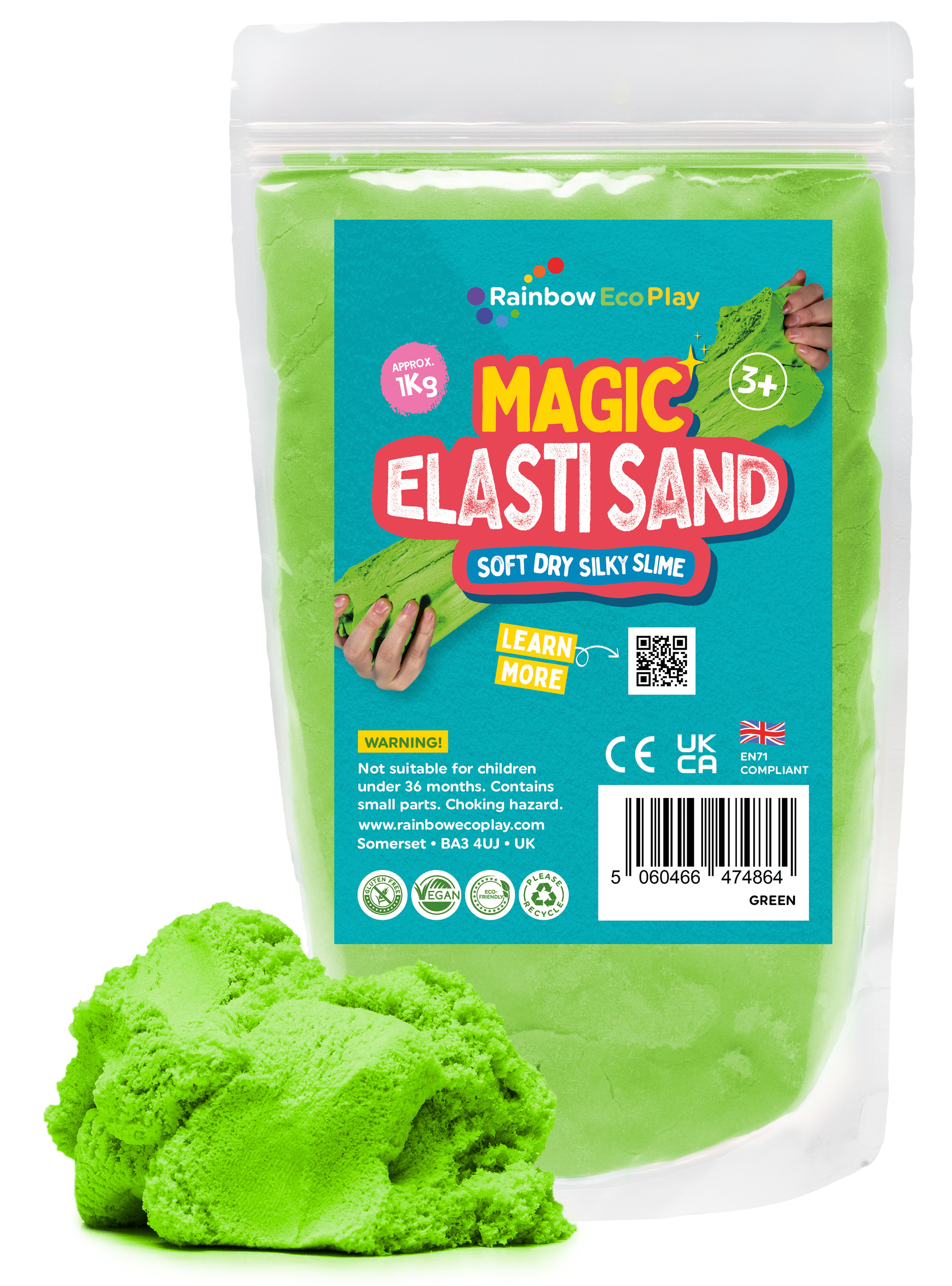 Slinky Sand (green) - 1kg Bag