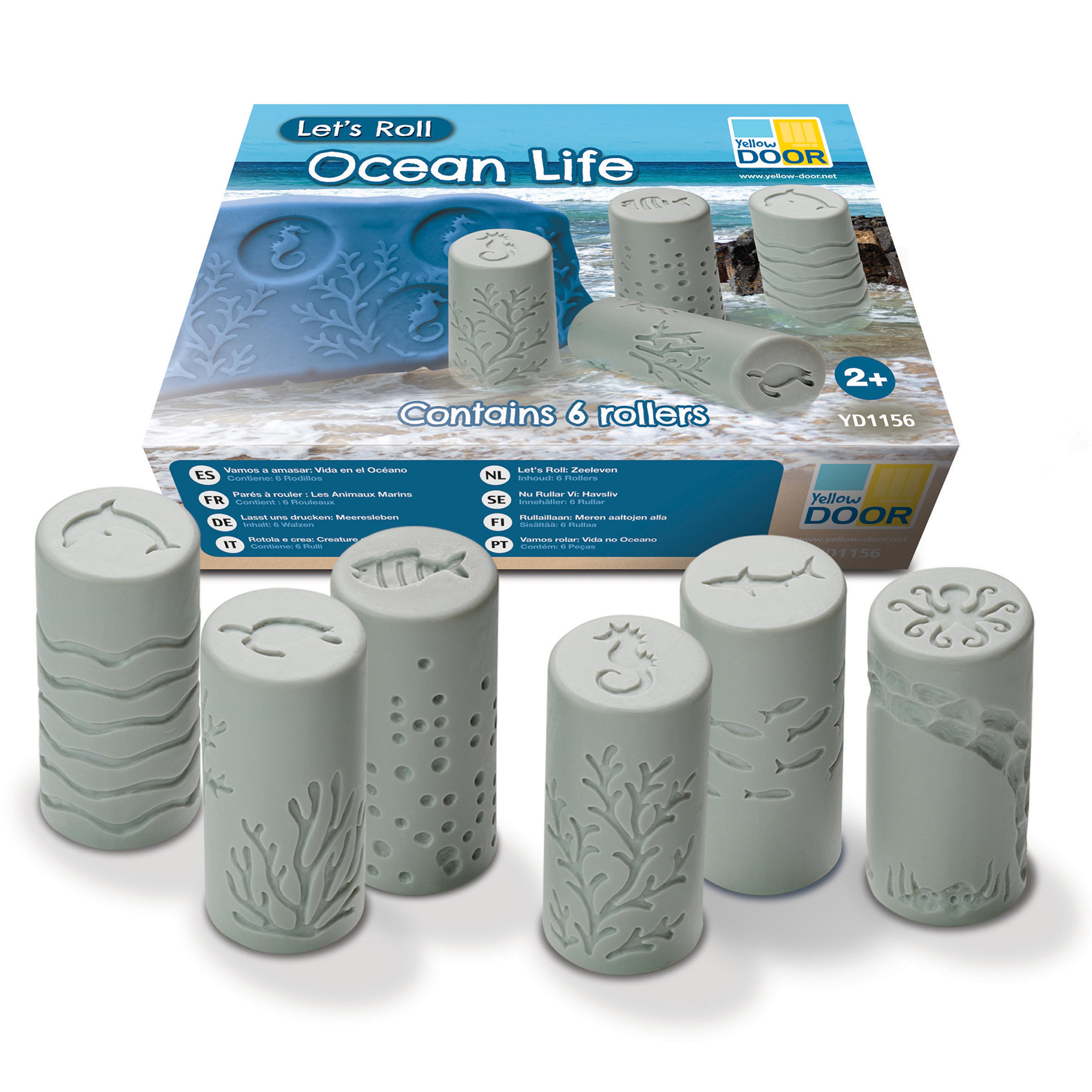 Yellow DOOR Let's Roll Ocean Life - Pack of 6