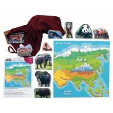 Just Jigsaws Asian Animals and Their Continents
