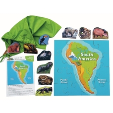 Just Jigsaws South American Animals and Their Continents