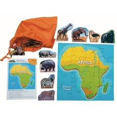 Just Jigsaws African Animals and Their Continents