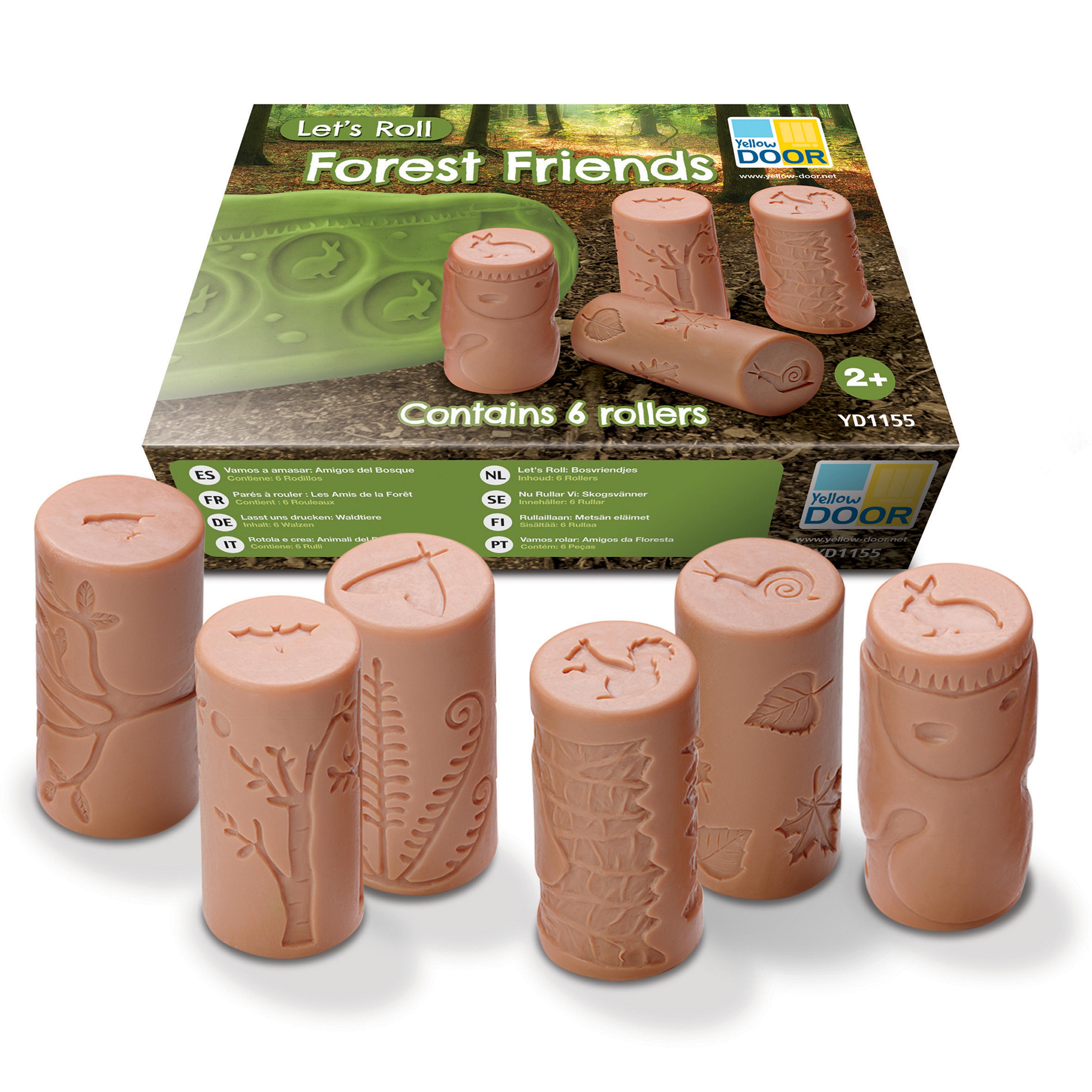 Yellow DOOR Let's Roll Forest Friends - Pack of 6