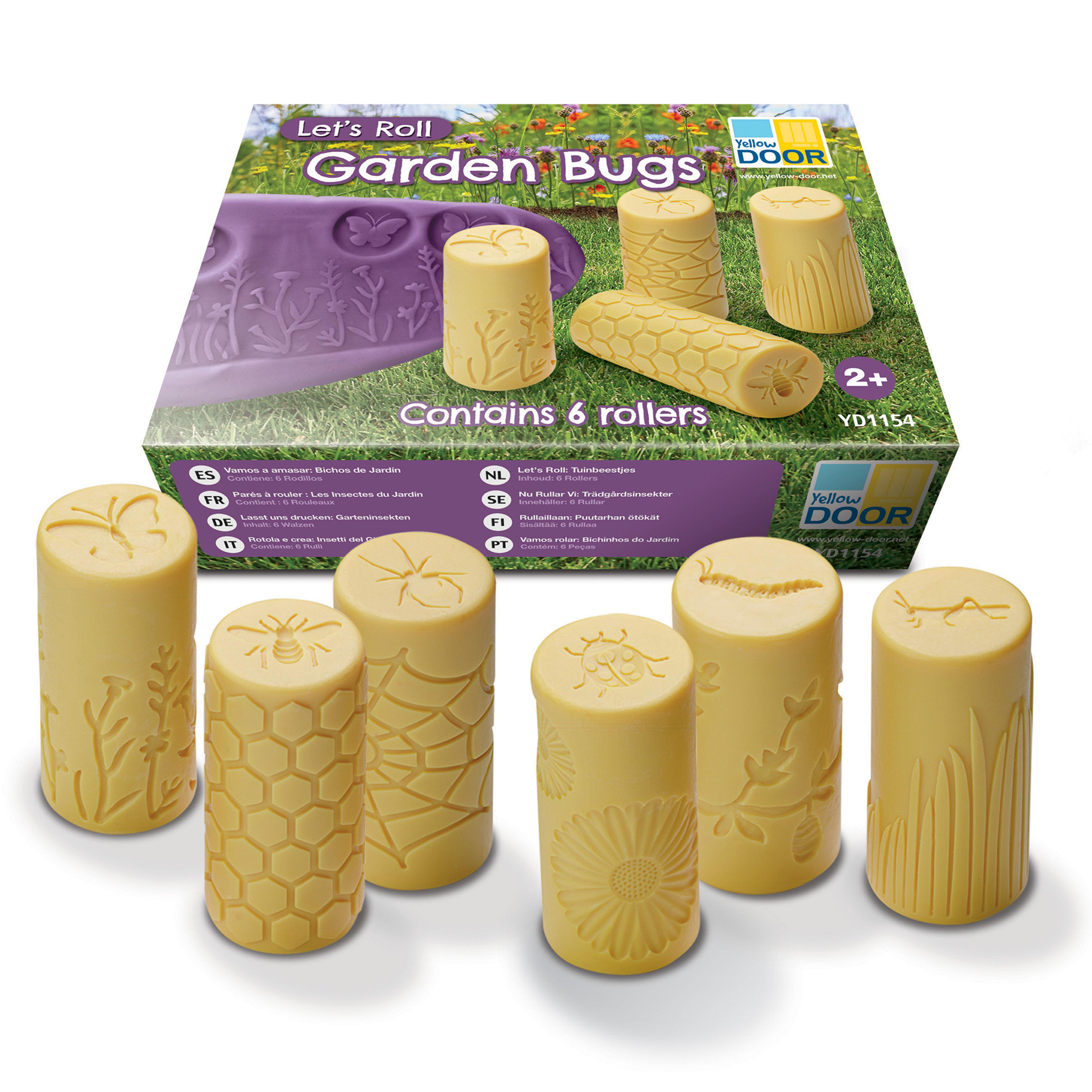Yellow DOOR Let's Roll Garden Bugs - Pack of 6