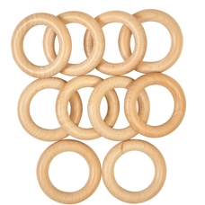 Wooden Sensory Rings from Hope Education - pack of 10