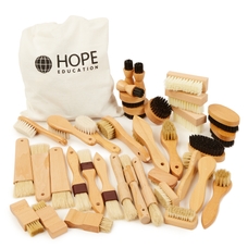 Assorted Wooden Brushes from Hope Education - Pack of 36