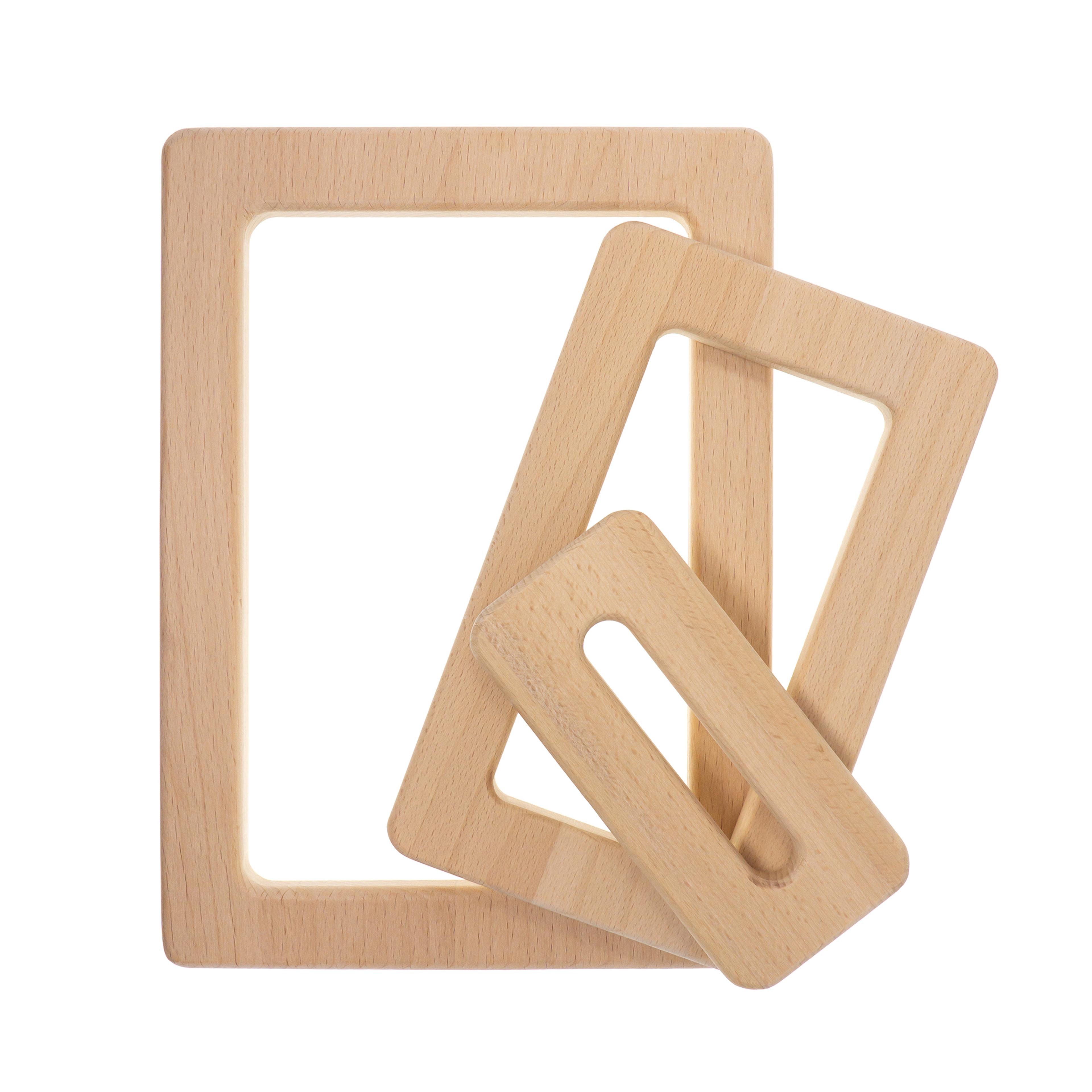 Yellow DOOR Natural Focus Frames - Pack of 3