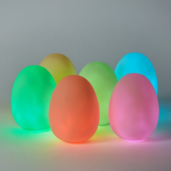 color changing led glow egg flashing