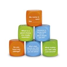 Learning Resources Let's Talk SEL Cubes - Pack of 6