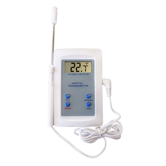 EX Electronix Expres Digital Indoor Thermometer and Humidity Meter - Battery Operated, TabletopMagnet-Mountable Design, Fahrenheitcelcius Selectable