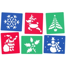 Christmas Stencils - Pack of 6