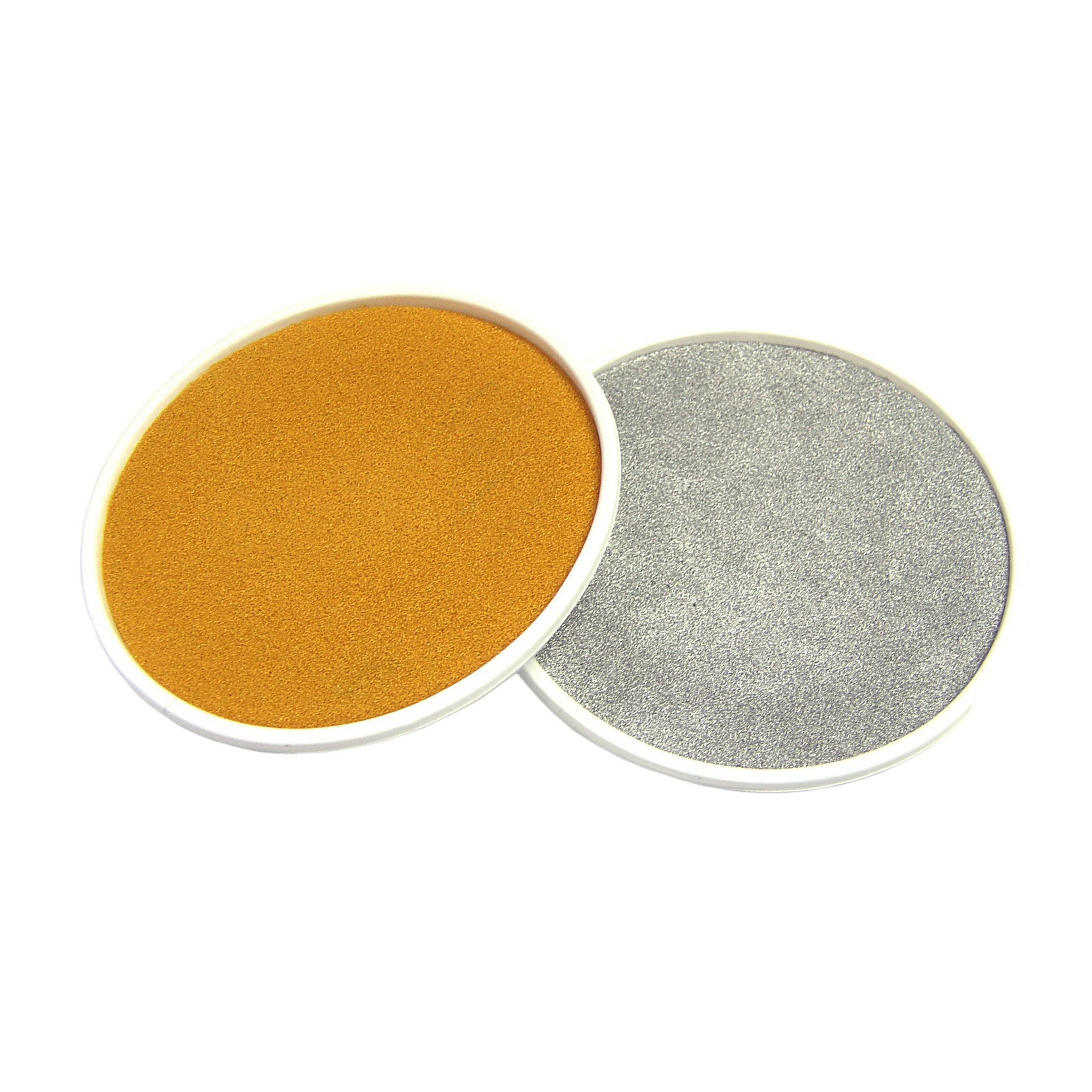 Gold and Silver Giant Ink Pads - Pack of 2