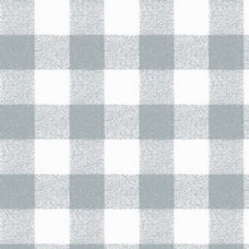 Gingham Table Cloth - Circular - Silver/Grey