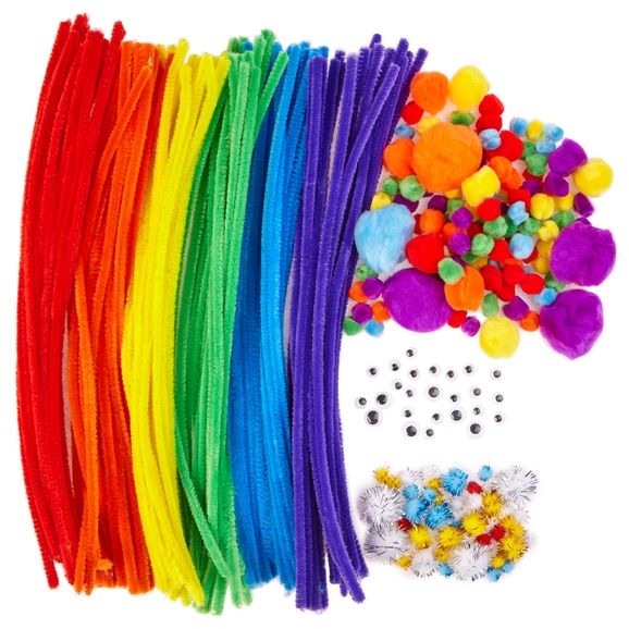Rainbow Colours Pipe Cleaners Value Pack (Pack of 120) Craft Supplies