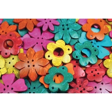 Recycled Coconut Shells - Flowers
