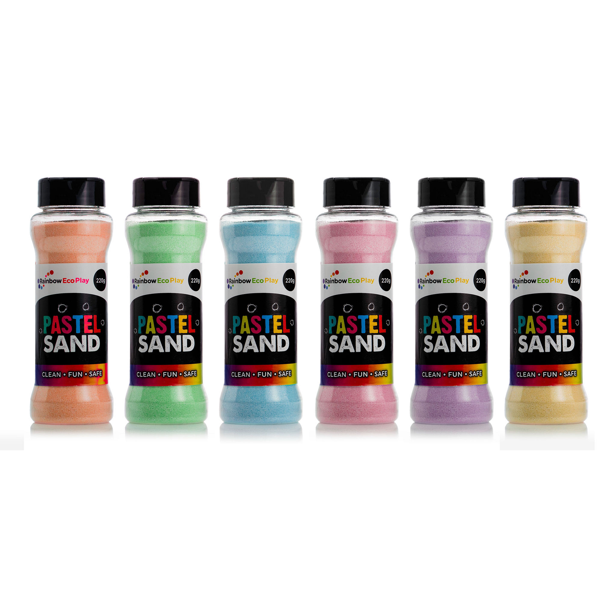 Pastel Sand Shakers Pack 6 220g