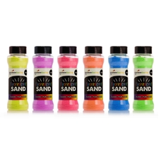 Rainbow Eco Play Eco-Friendly Fluorescent Sand Shakers - Pack of 6