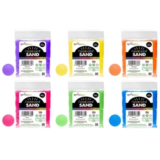 Rainbow Eco Play Eco-Friendly Fluorescent Sand Refills - Pack of 6