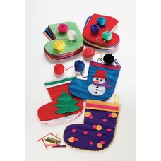 Create Your Own Fleecy Stocking - Pack of 15