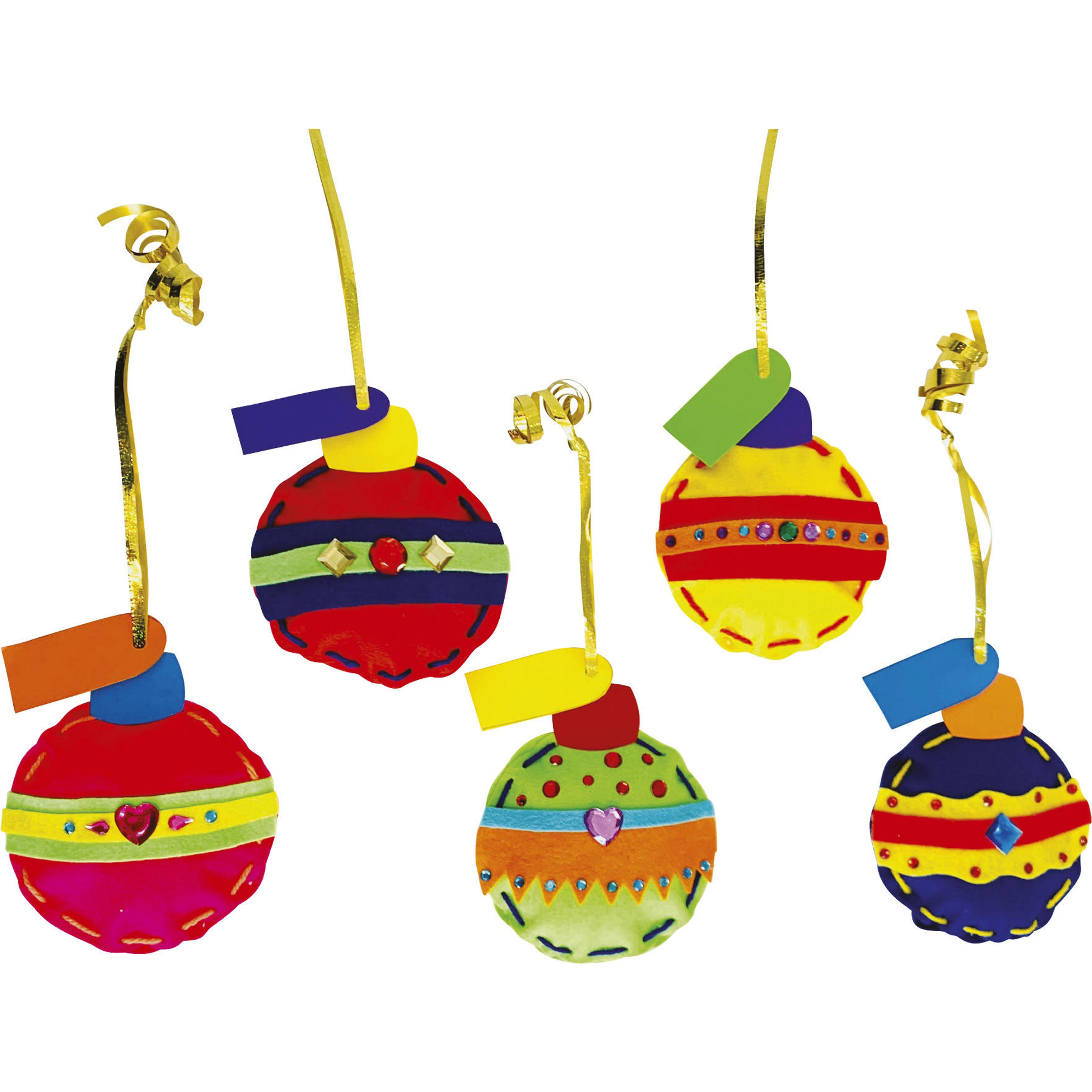 Felt Baubles - Pack of 30